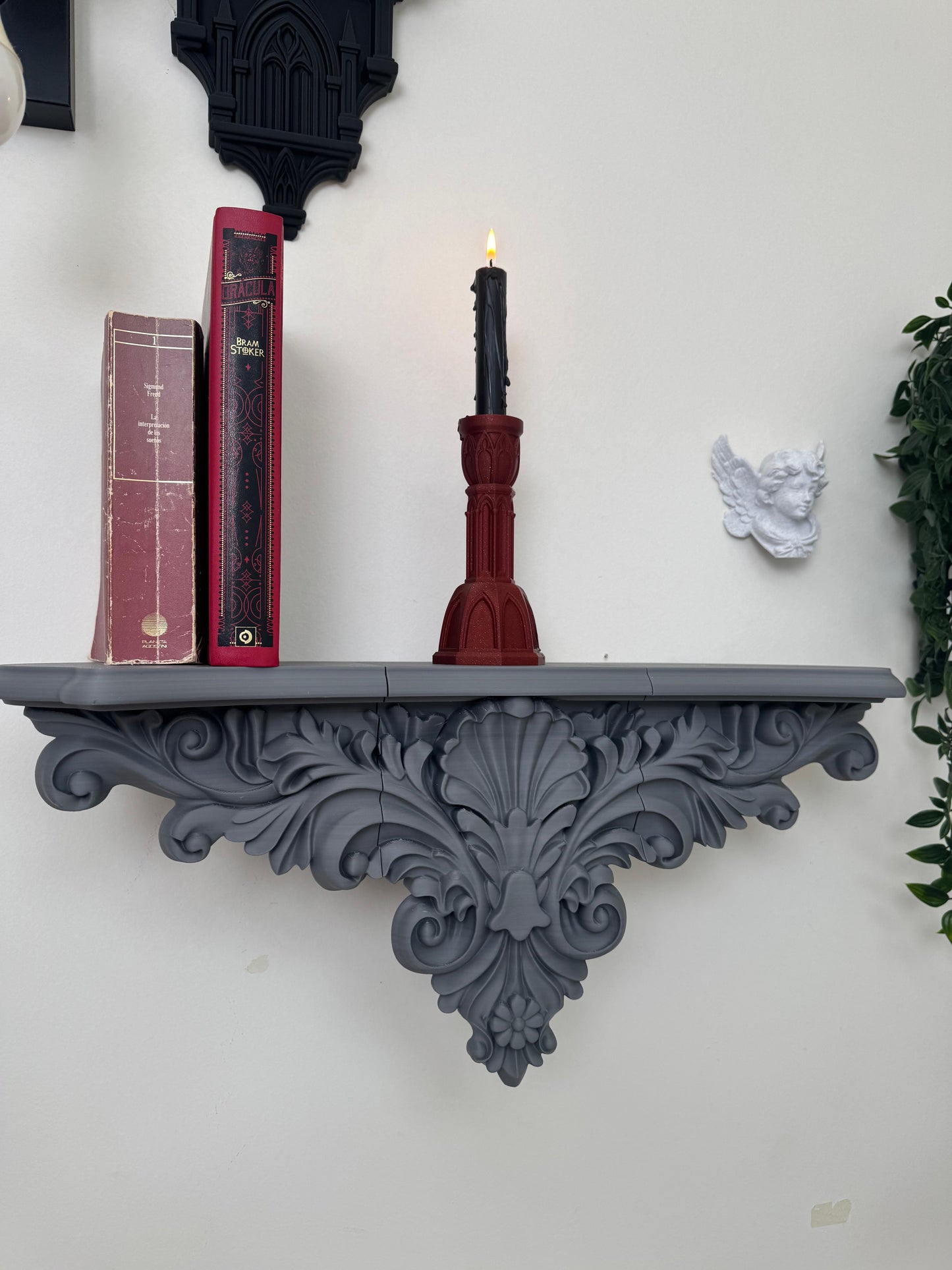 Bale Wall Shelf — 3D Printed Gothic Baroque Green Man