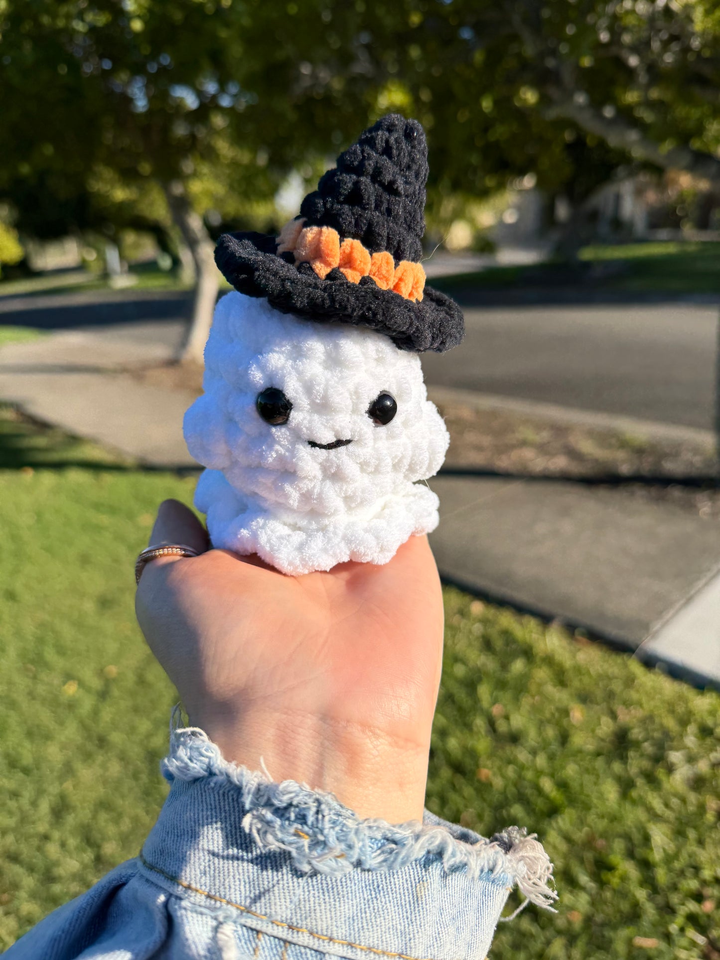 π» Pumpkin Patch Ghost Crochet Plush π