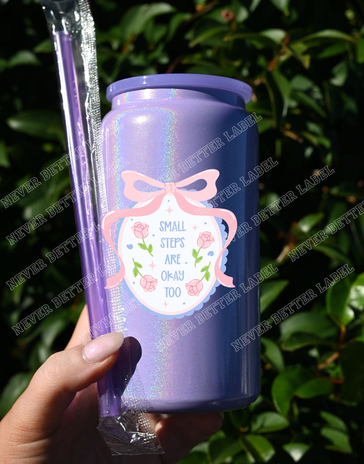 Small Steps are OK - Insulated Shimmer Cup 16oz (473ml)