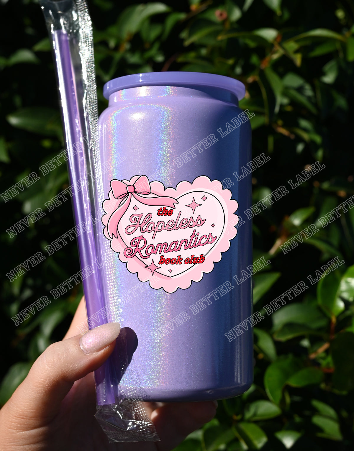 Hopeless Romantic Book Club - Insulated Shimmer Cup 16oz (473ml)