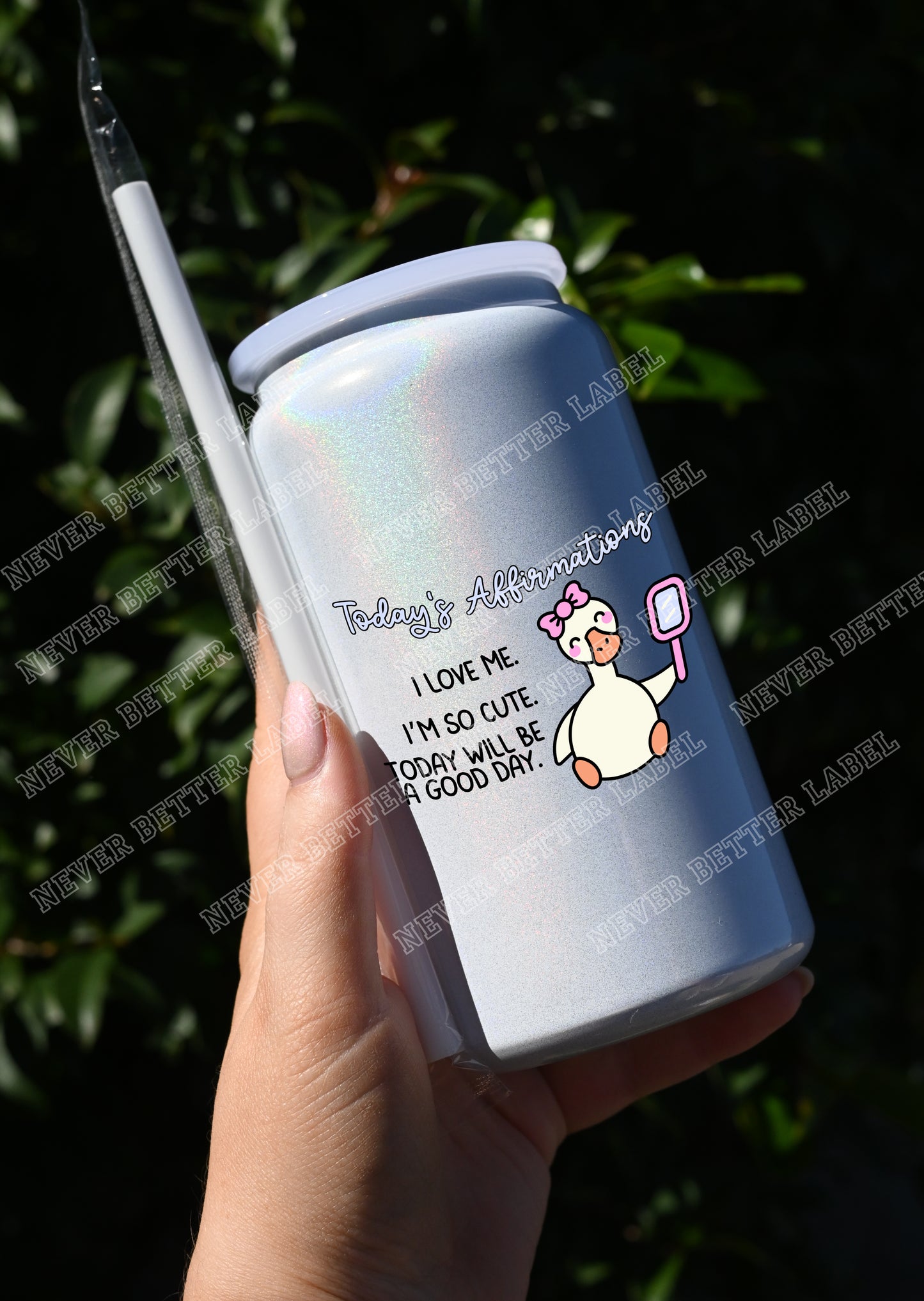 Today's Affirmations - Insulated Shimmer Cup 16oz (473ml)