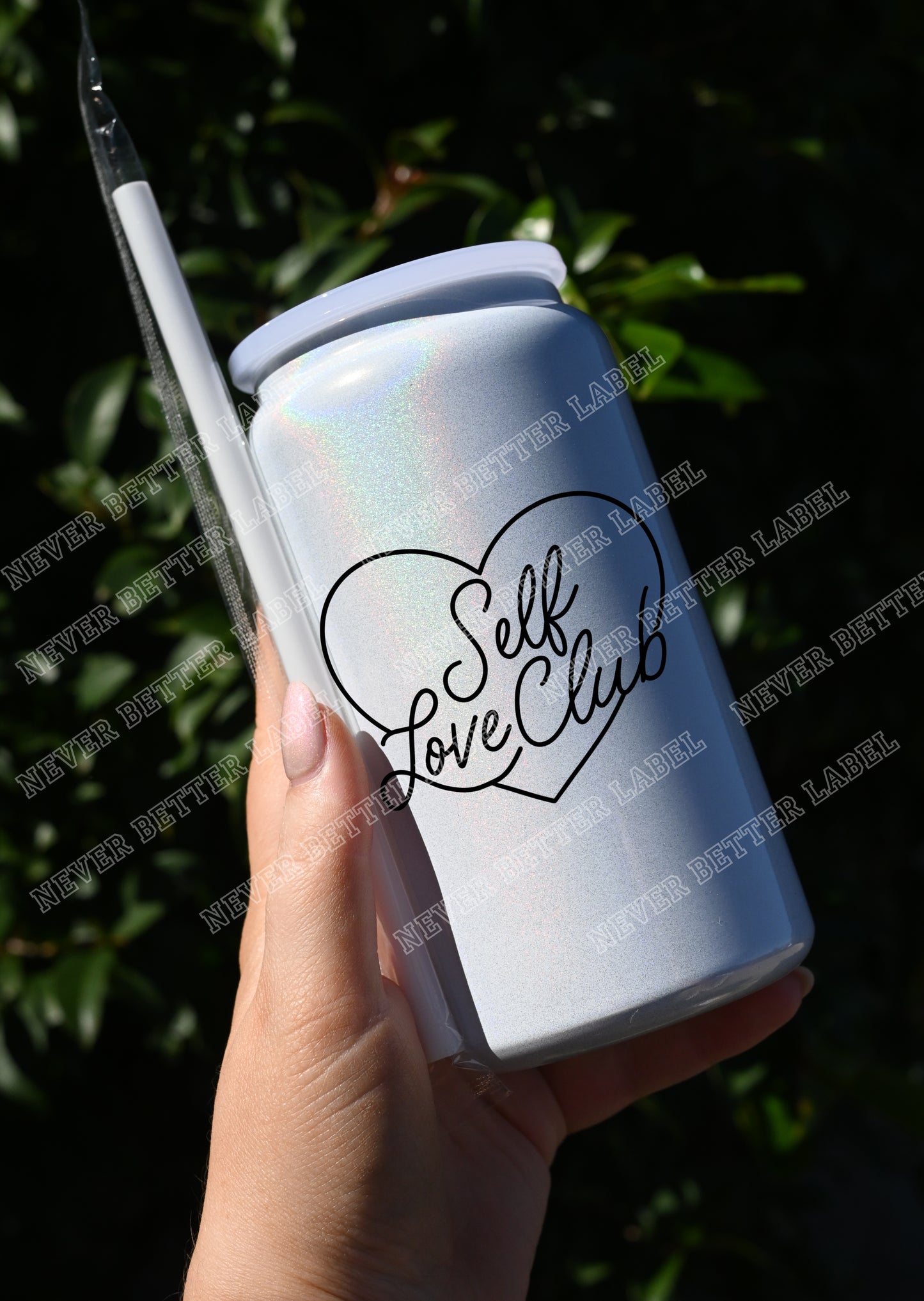 Self Love Club (Black) - Insulated Shimmer Cup 16oz (473ml)
