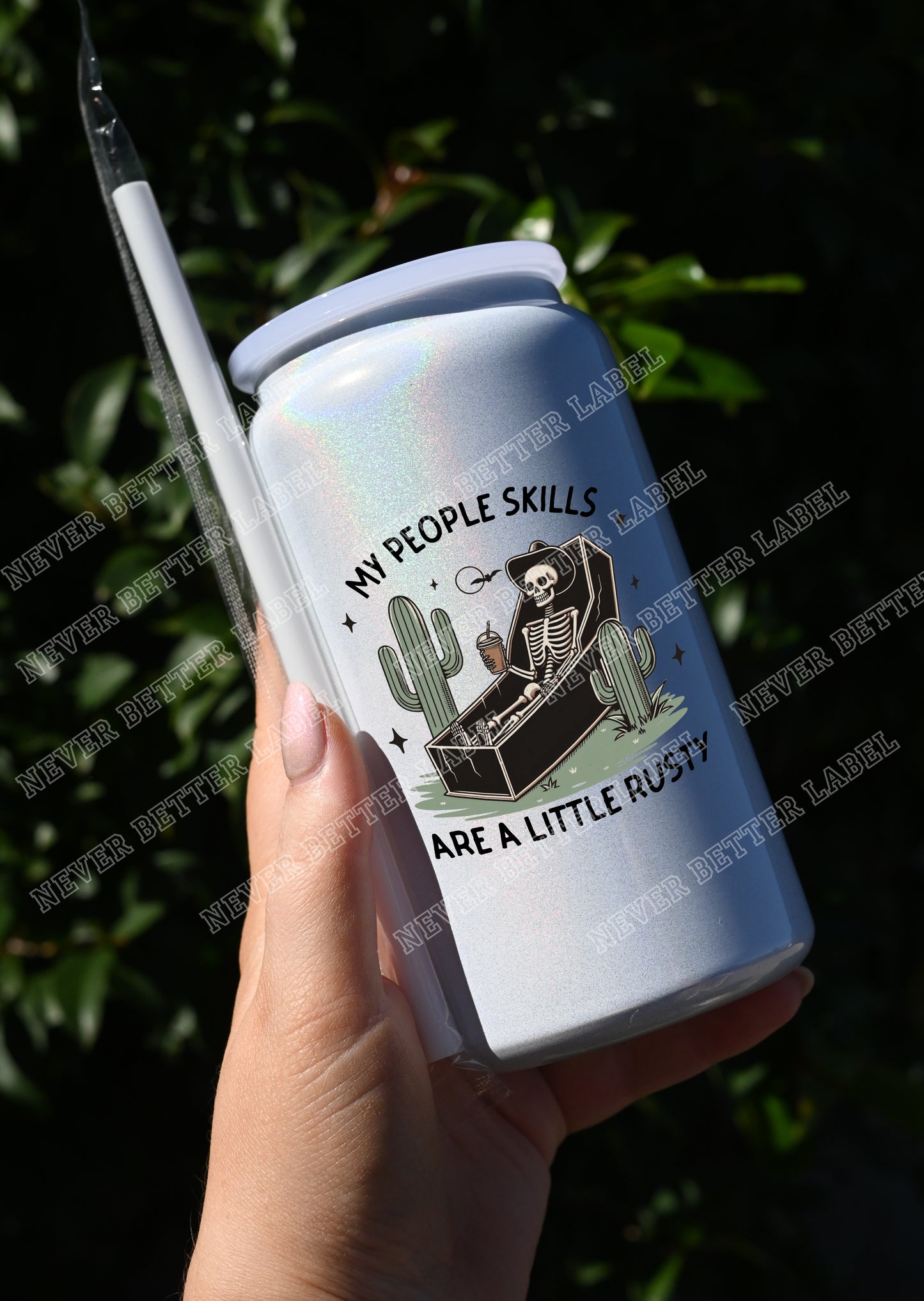 My People Skills are a Little Rust - Insulated Shimmer Cup 16oz (473ml)