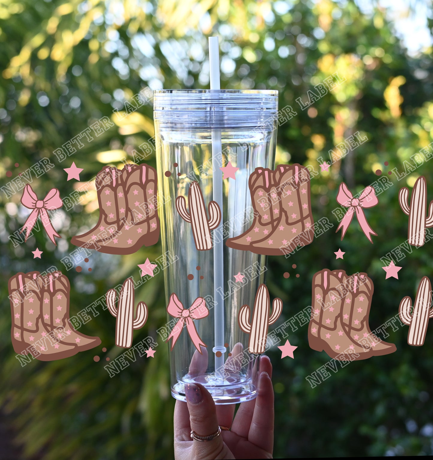 Cow Girl - Glitter Filled Stadium Cup