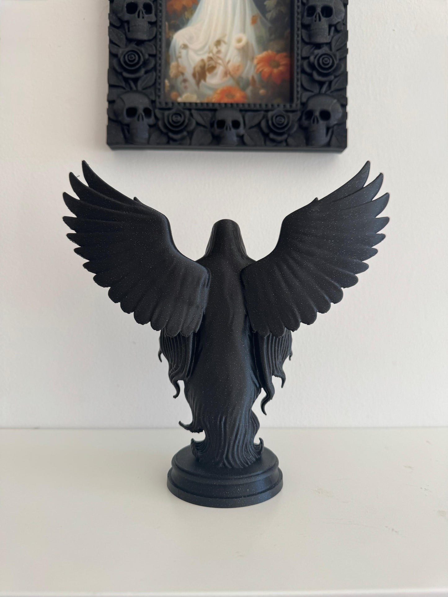 Ethereal Death Figurine — 3D Printed Gothic Reaper
