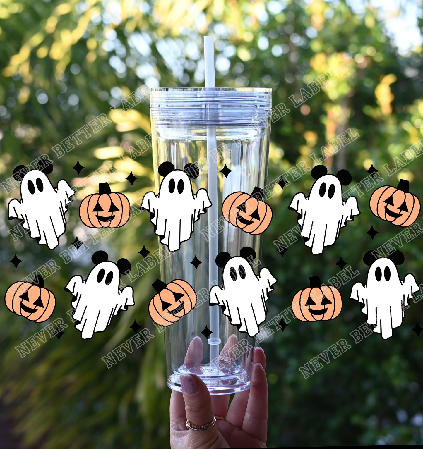 Ghost Mouse - Glitter Filled Stadium Cup