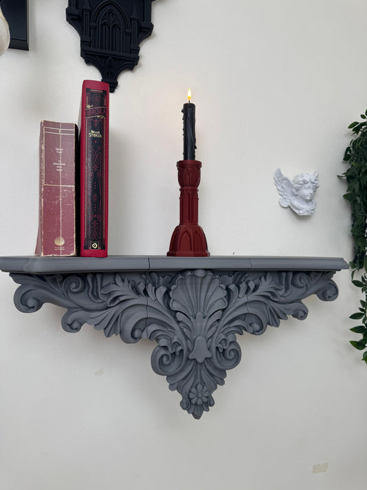 Bale Wall Shelf — 3D Printed Gothic Baroque Green Man