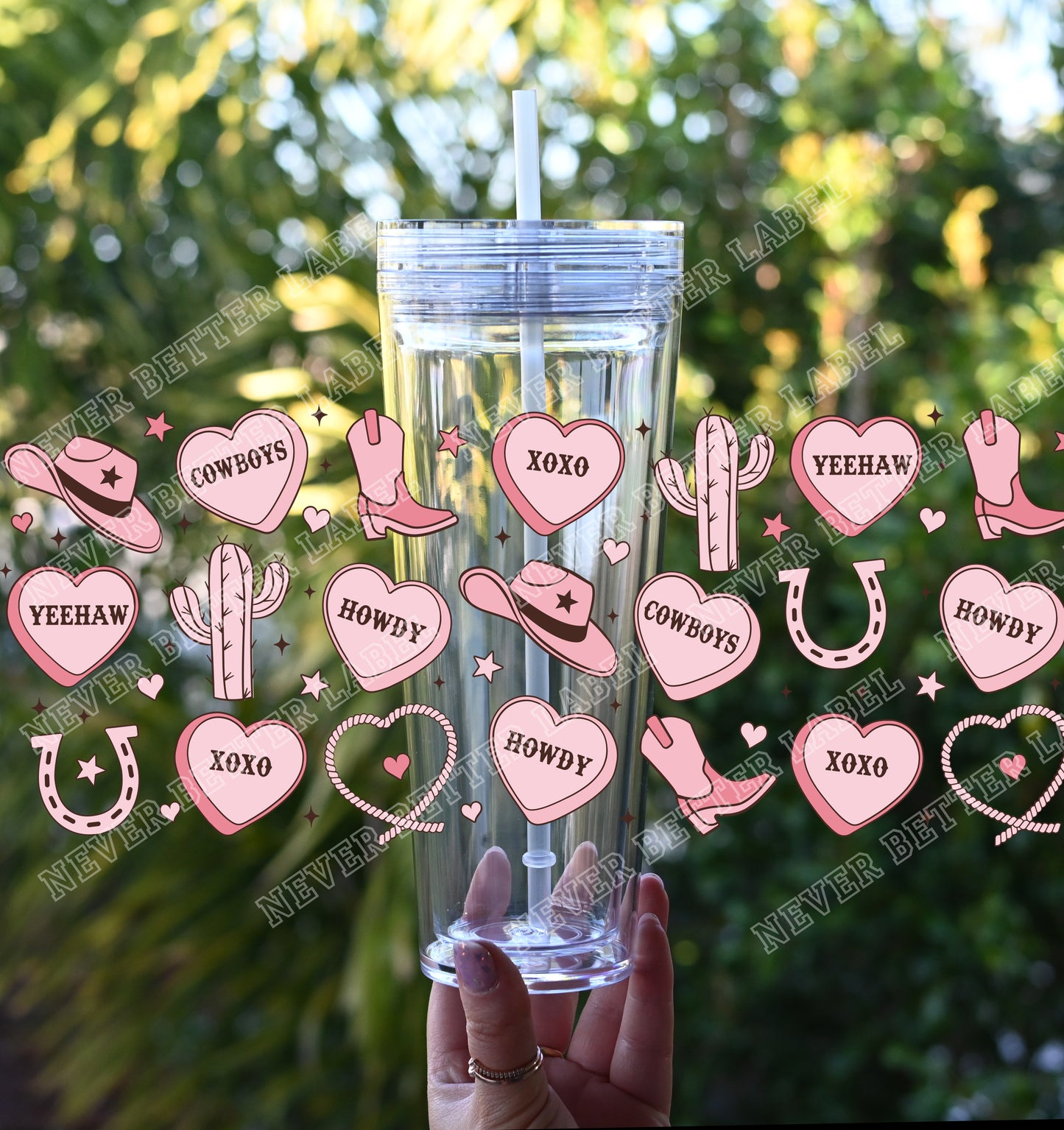 Cow Girl Candy - Glitter Filled Stadium Cup