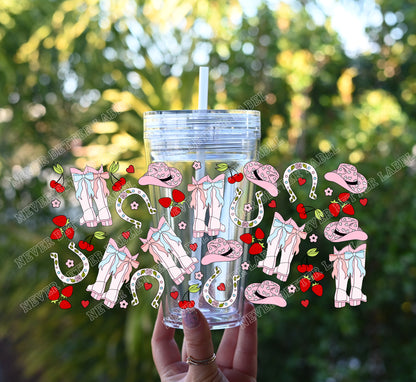 Lucky Cow Girl - Glitter Filled Stadium Cup