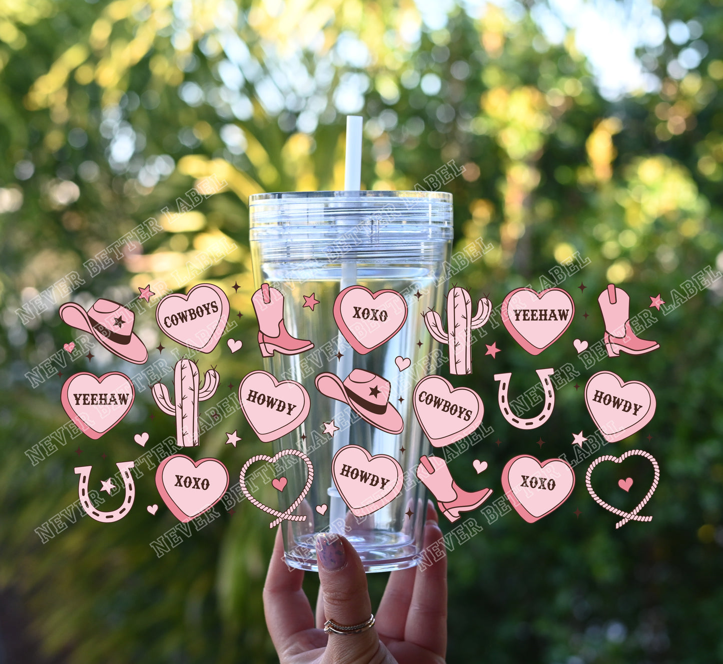 Cow Girl Candy - Glitter Filled Stadium Cup