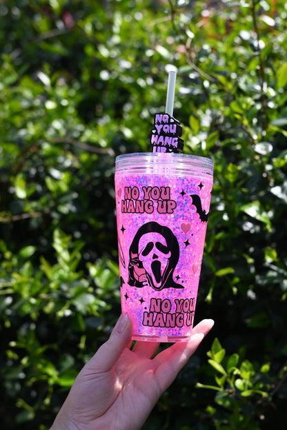 Ghostie Glitter Filled 700ml Tumbler - Ready to ship!