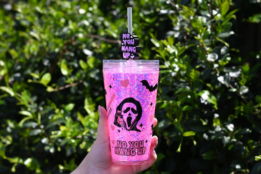 Ghostie Glitter Filled 700ml Tumbler - Ready to ship!