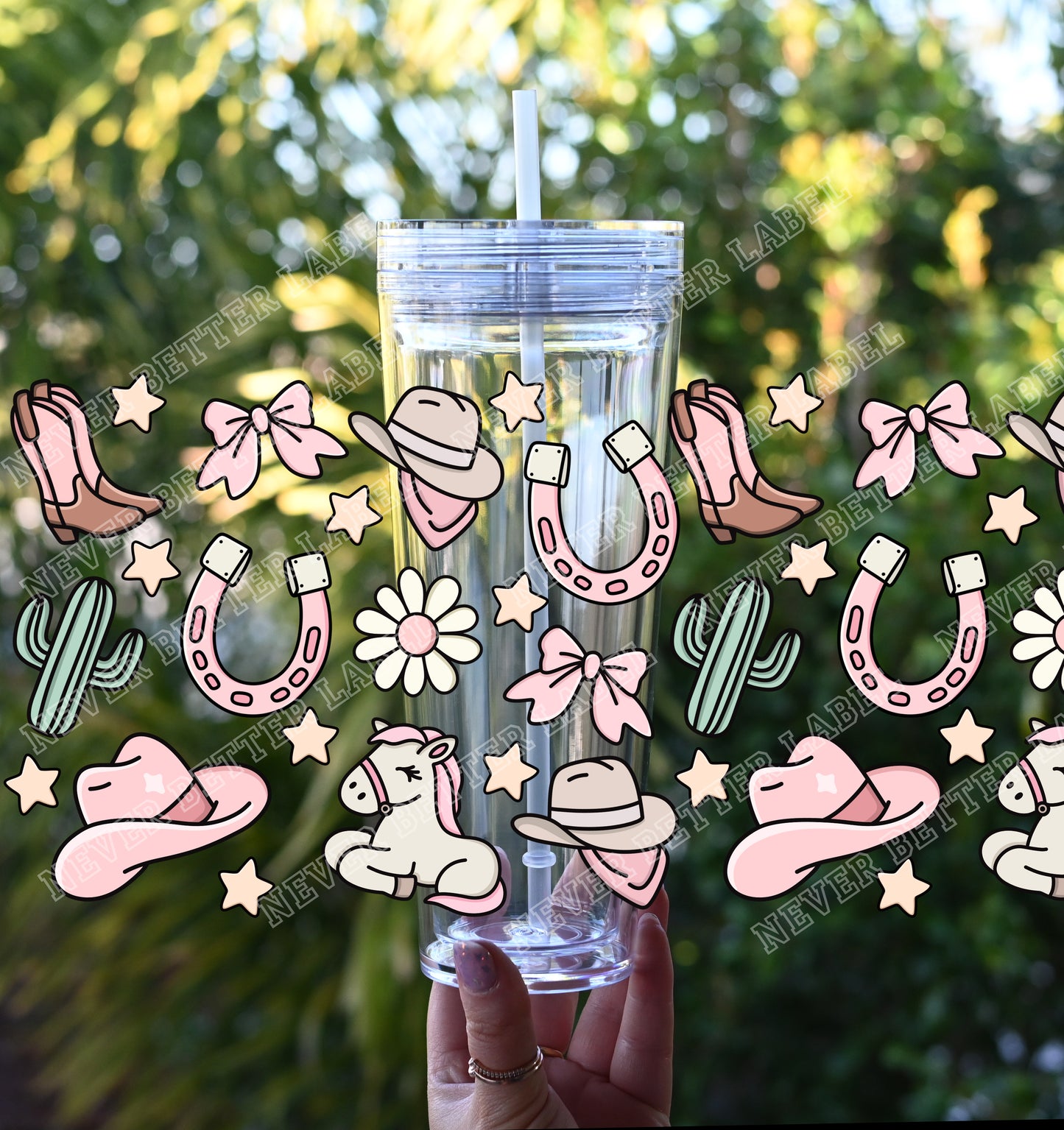 Girly Cowgirl - Glitter Filled Stadium Cup