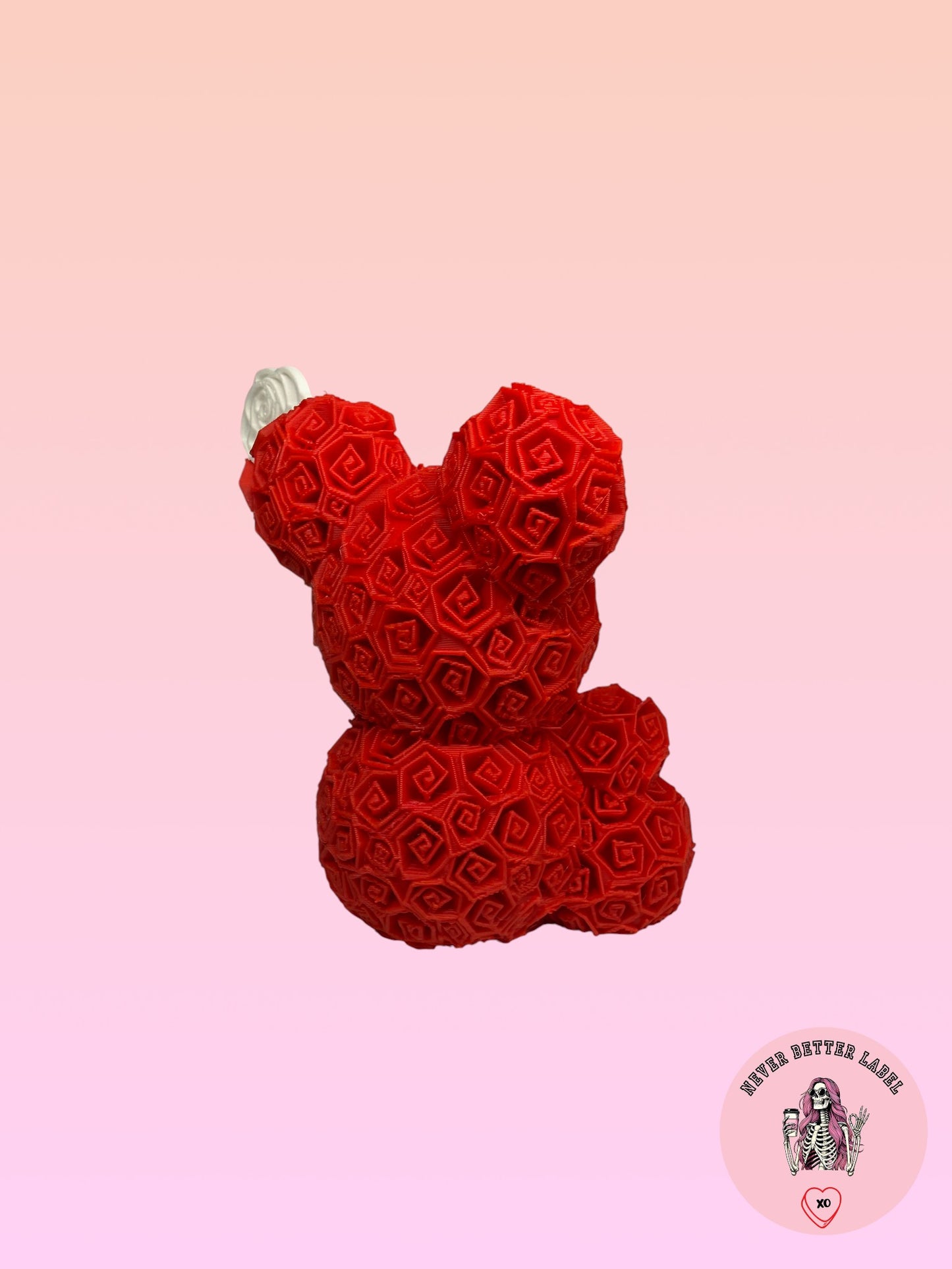 Rose Bear With "Love You" Stand