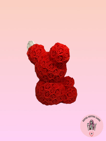 Rose Bear With "Love You" Stand