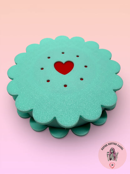 Flower Gift Box With Heart Detail