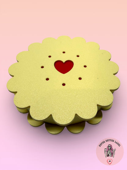 Flower Gift Box With Heart Detail