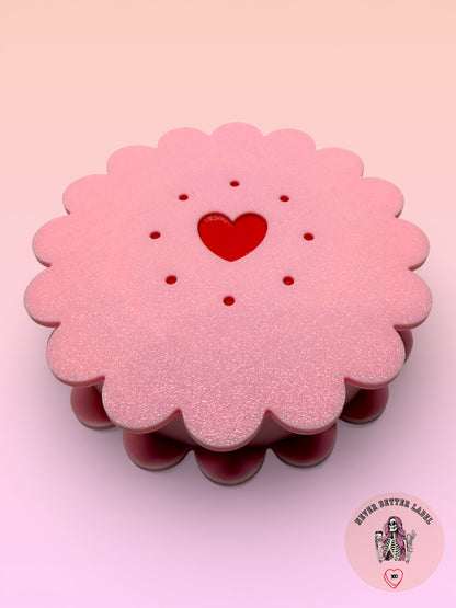 Flower Gift Box With Heart Detail