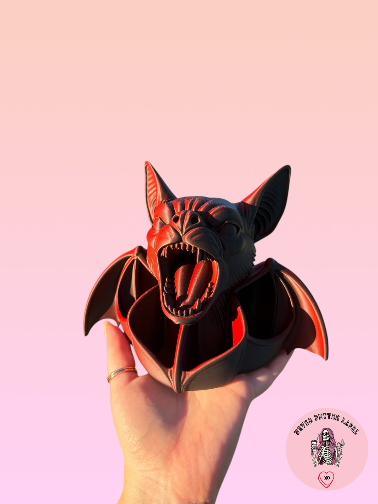 Gothic Bat Desk Organiser