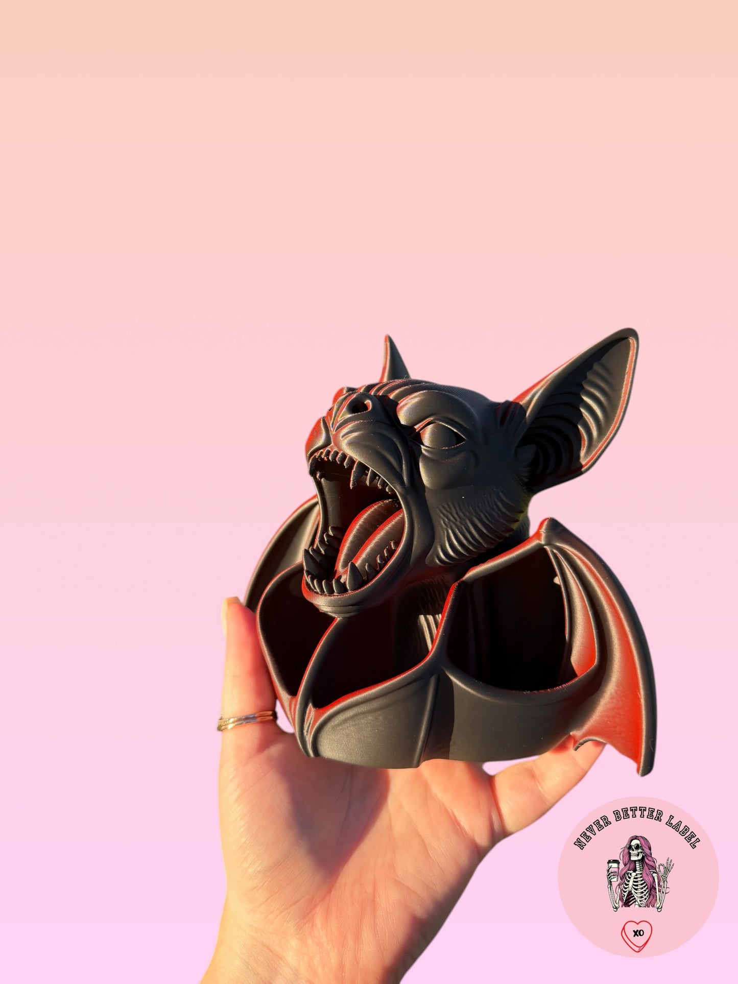 Gothic Bat Desk Organiser