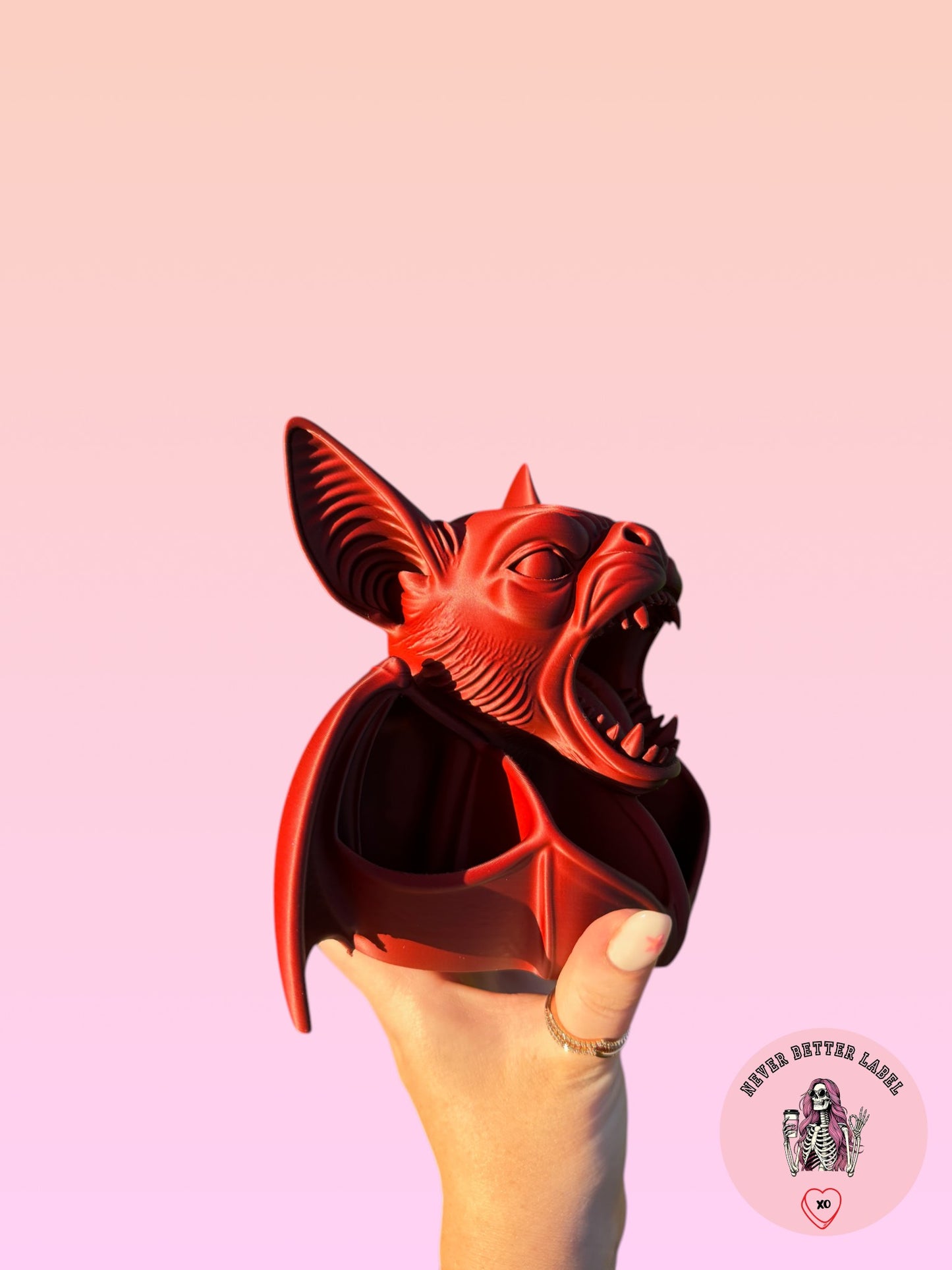 Gothic Bat Desk Organiser