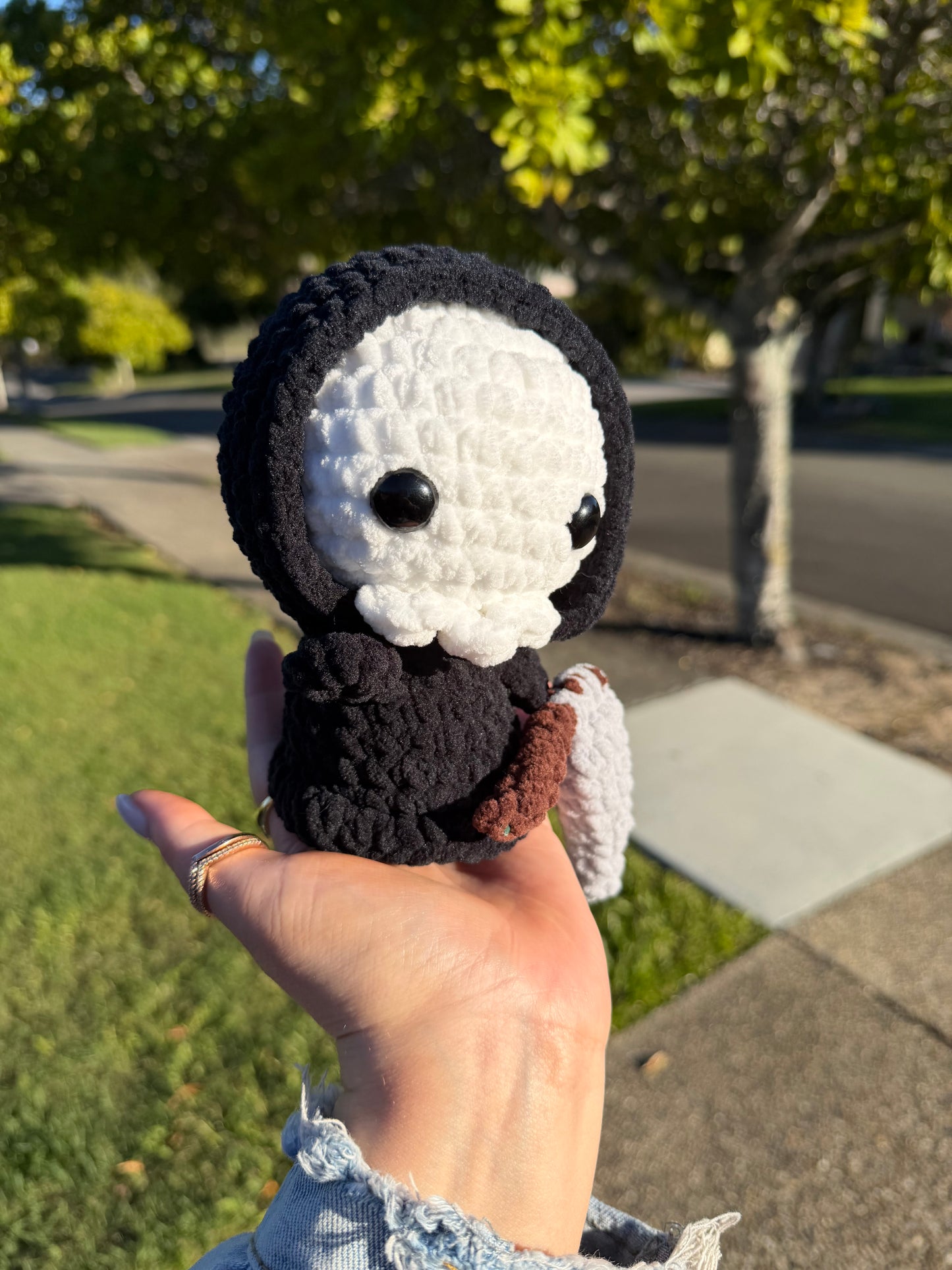 💀 The Tiny Reaper Crochet Plush 🖤
