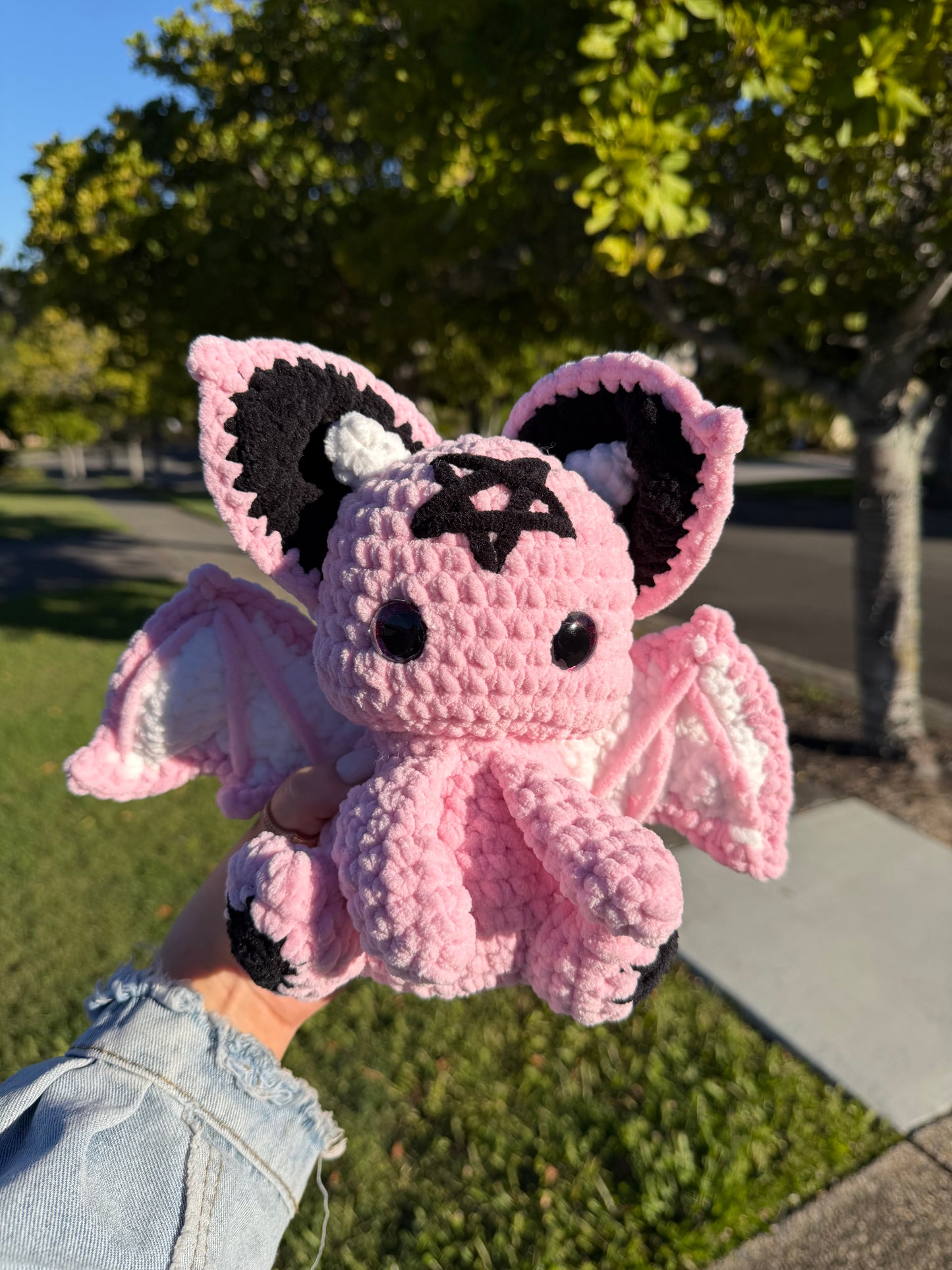 🩷 Baby Pink Lilith Bat Crochet Plush 🦇