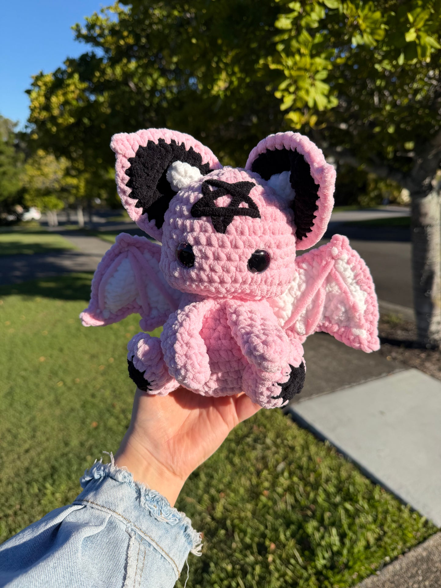 🩷 Baby Pink Lilith Bat Crochet Plush 🦇