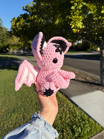 🩷 Baby Pink Lilith Bat Crochet Plush 🦇