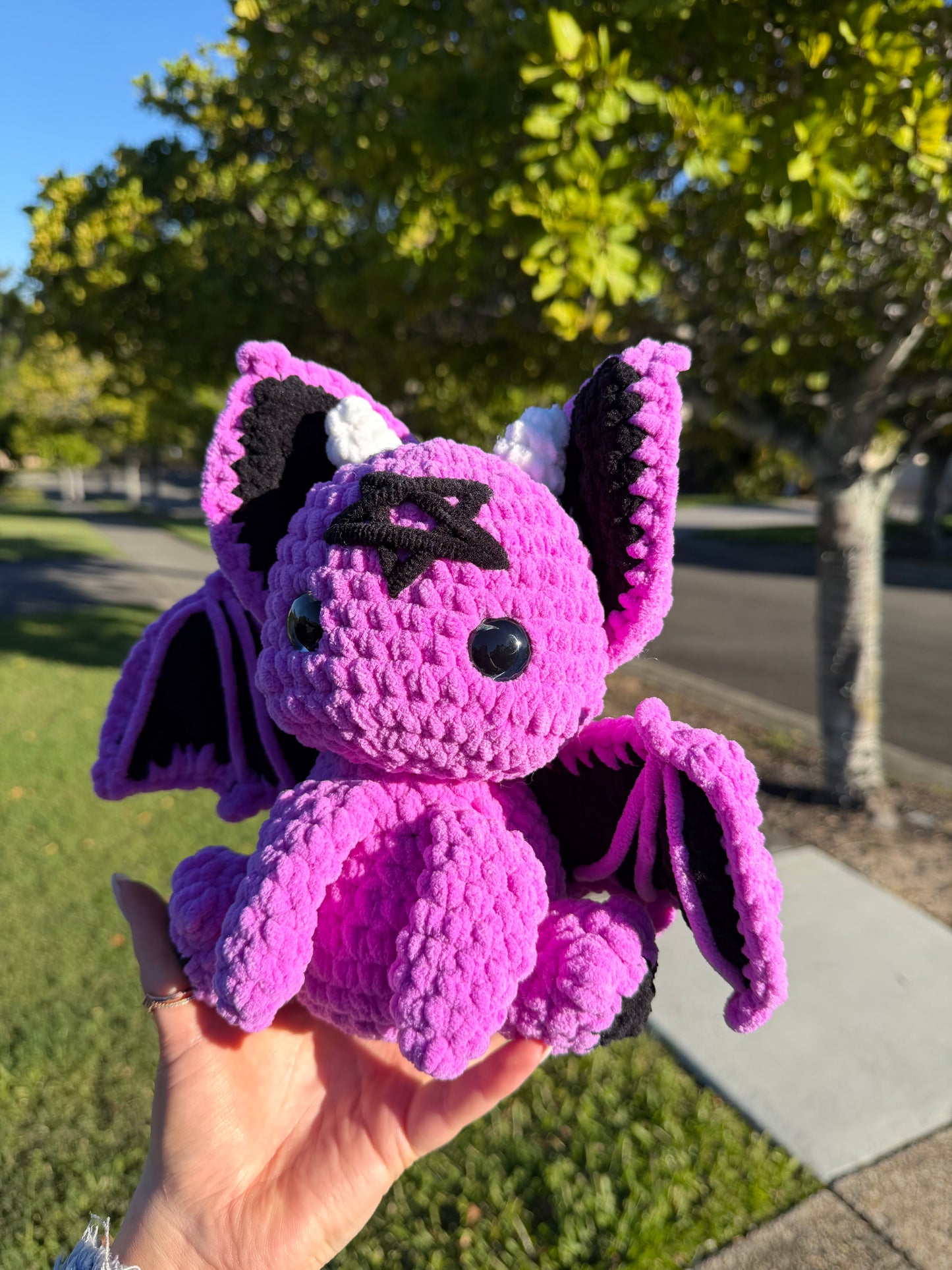 🦇 Lilith Bat Crochet Plush 🩷🖤