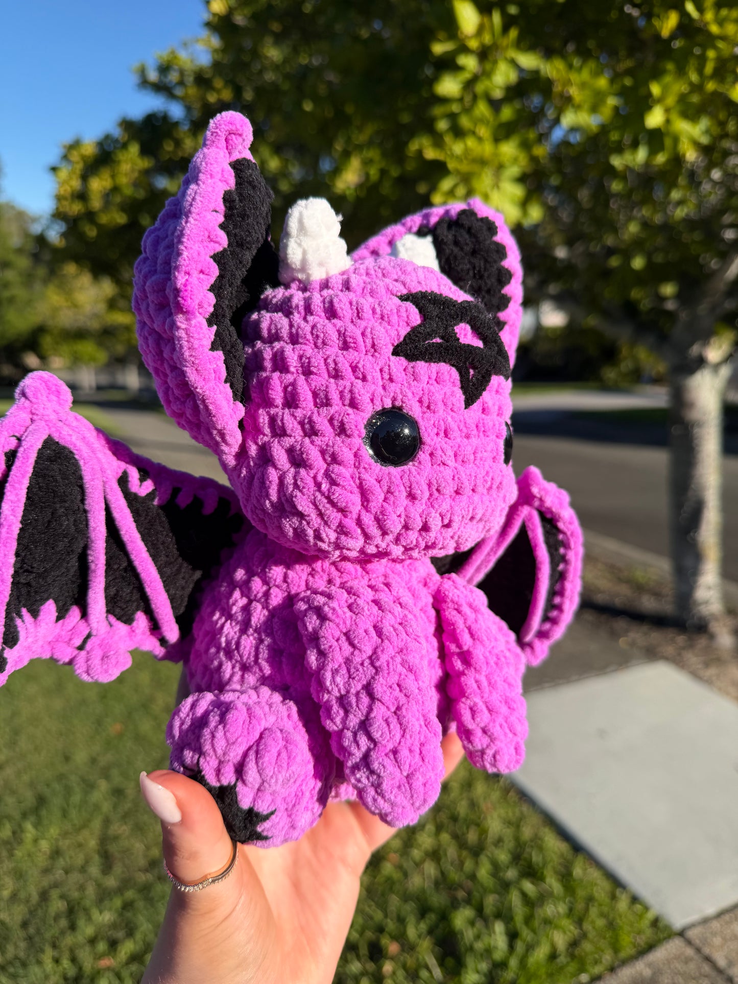 🦇 Lilith Bat Crochet Plush 🩷🖤