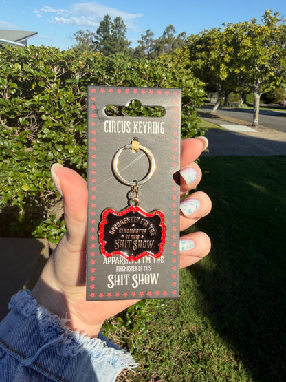 Ringmaster of This Shit Show Enamel Keyring 🎪🤡