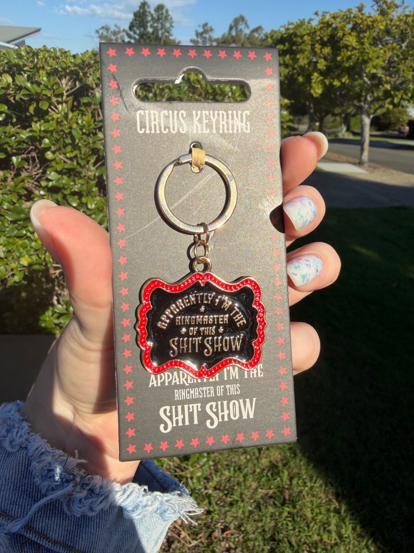 Ringmaster of This Shit Show Enamel Keyring 🎪🤡