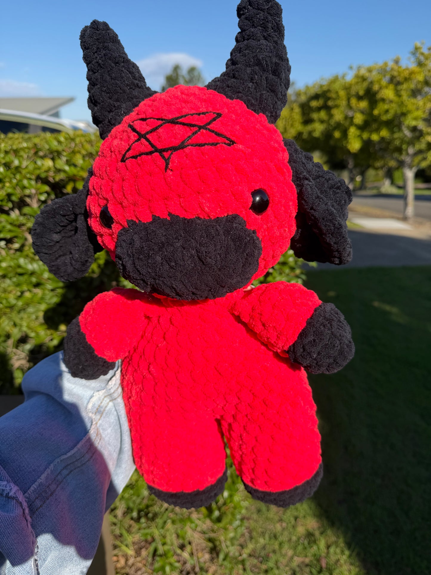 ❤️ Moocifer - Jumbo Devil Cow Crochet Plush 🐮