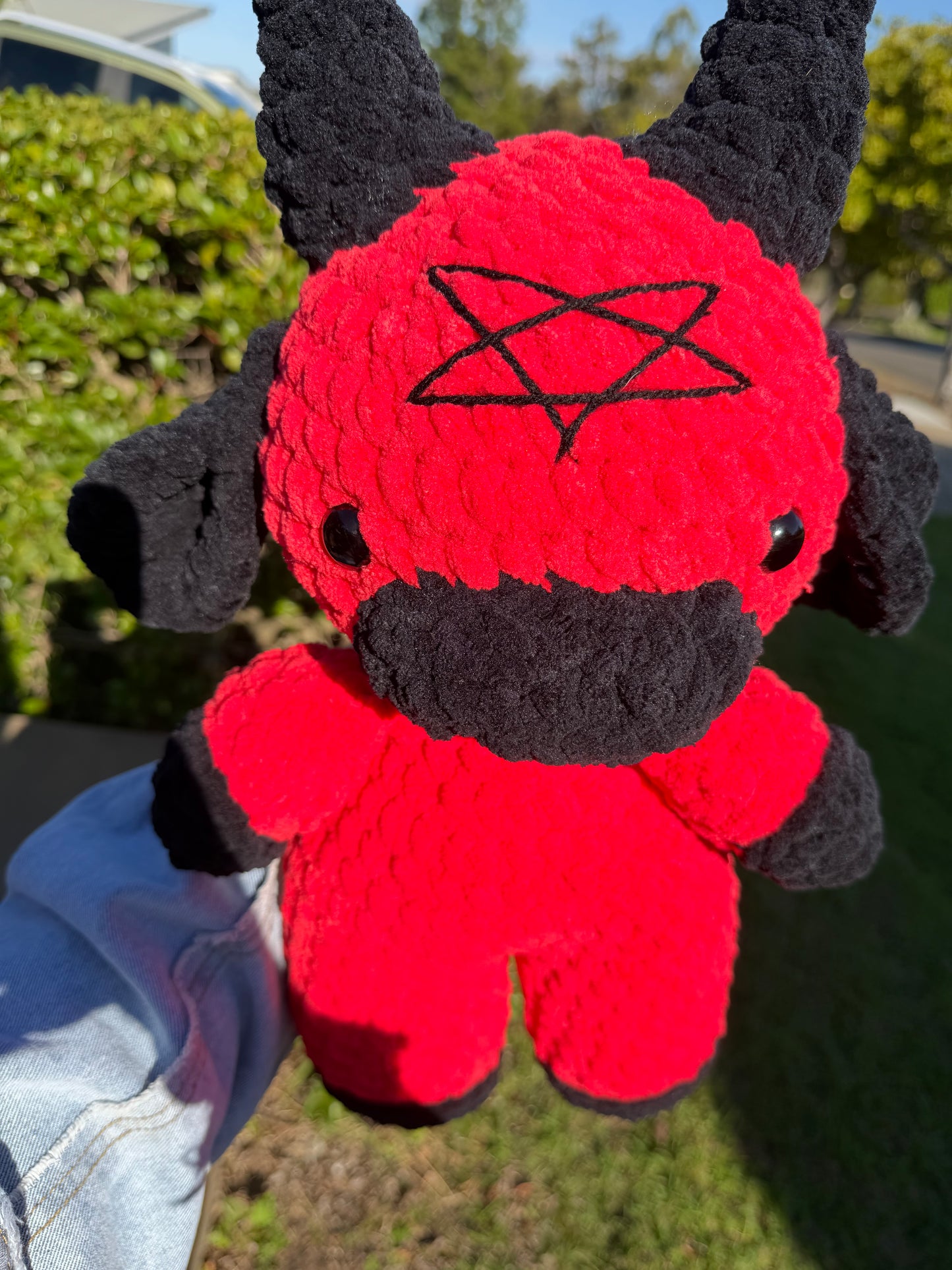 ❤️ Moocifer - Jumbo Devil Cow Crochet Plush 🐮