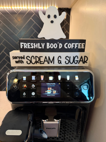 Freshly Boo’d Coffee Sign 👻☕