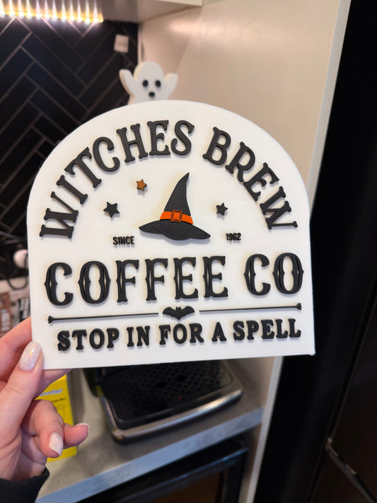 Witches Brew Coffee Co Sign 🧙‍♀️☕