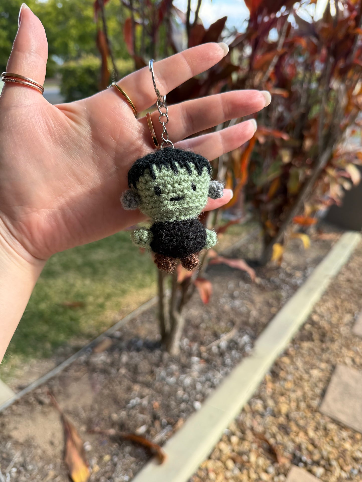 Frankenstein Crochet Keyring 🧟