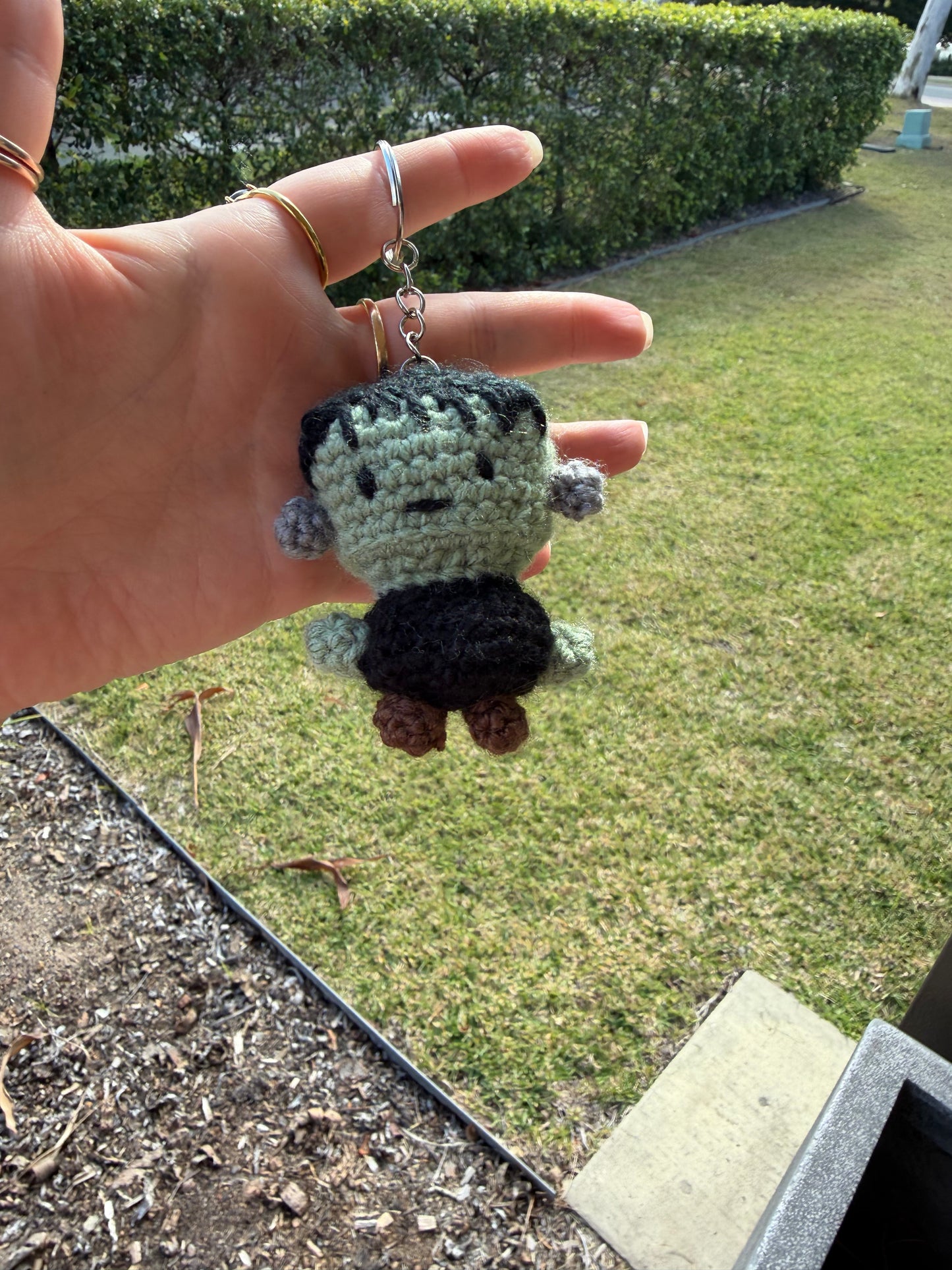 Frankenstein Crochet Keyring 🧟