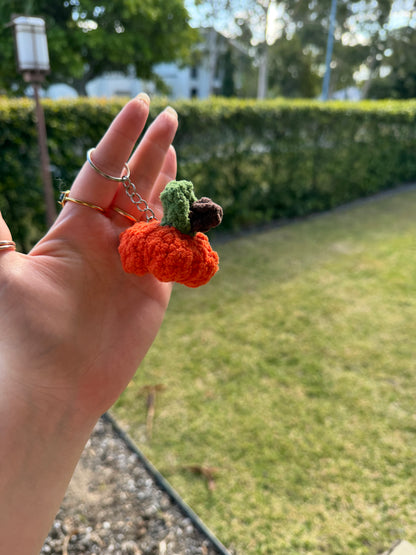 Pumpkin Crochet Keyring 🎃🧡