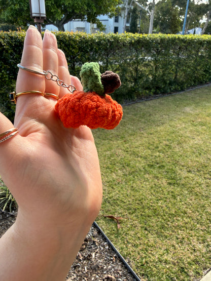 Pumpkin Crochet Keyring 🎃🧡