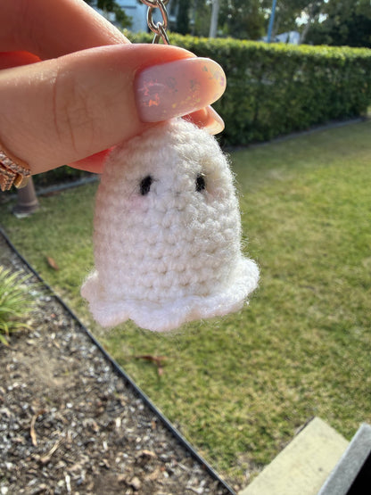 Ghost crochet keyring 👻🤍