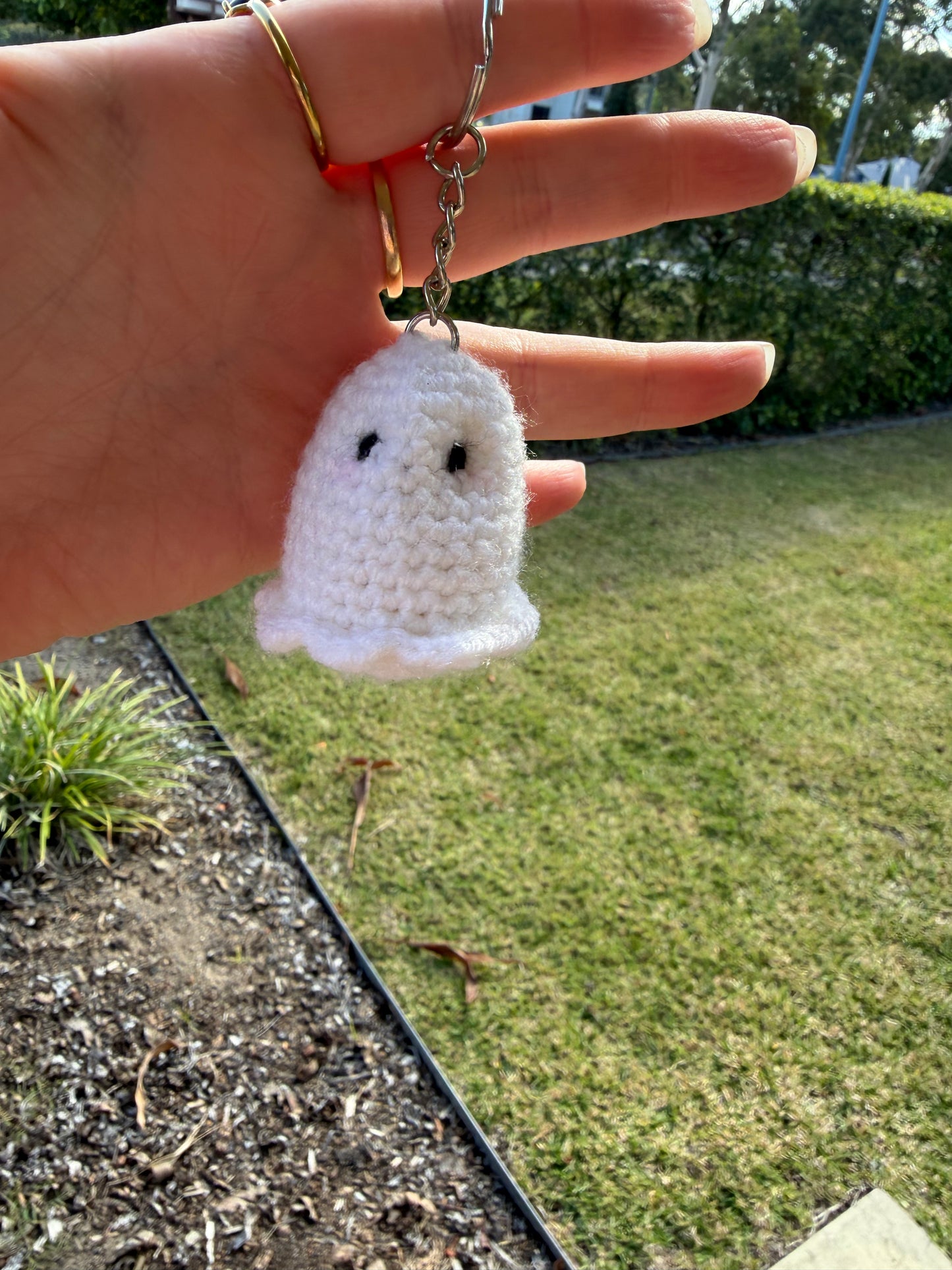 Ghost crochet keyring 👻🤍