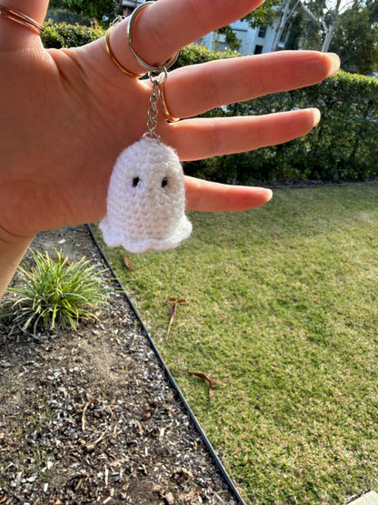 Ghost crochet keyring 👻🤍