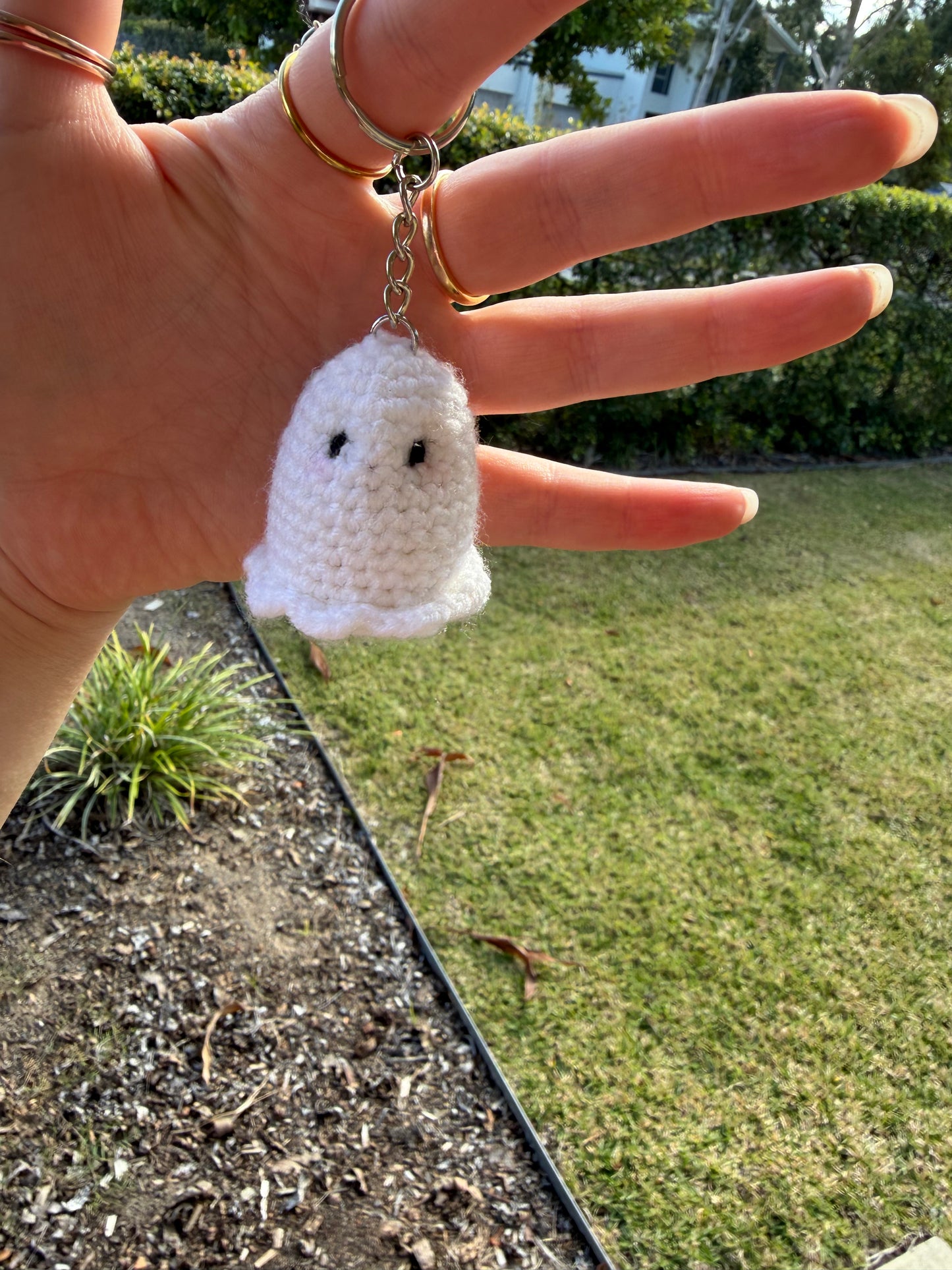 Ghost crochet keyring 👻🤍