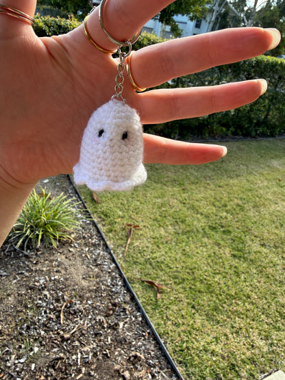 Ghost crochet keyring 👻🤍