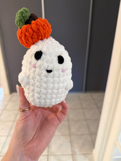Pumpkin Ghost Crochet Plush 👻🎃
