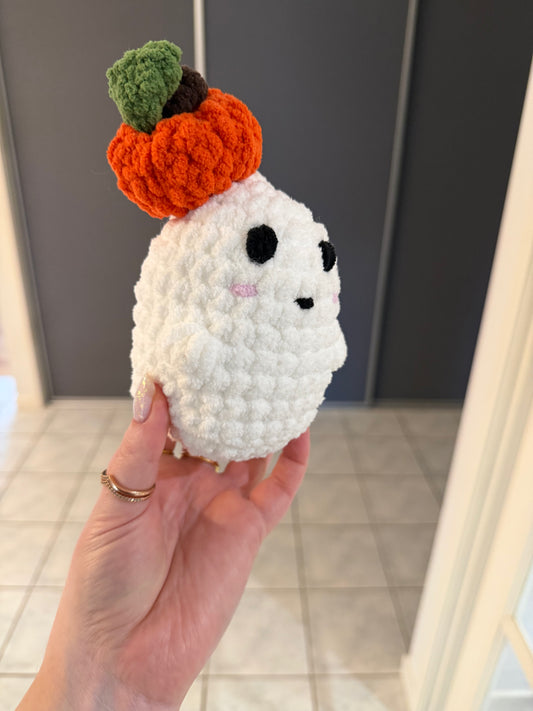 Pumpkin Ghost Crochet Plush 👻🎃