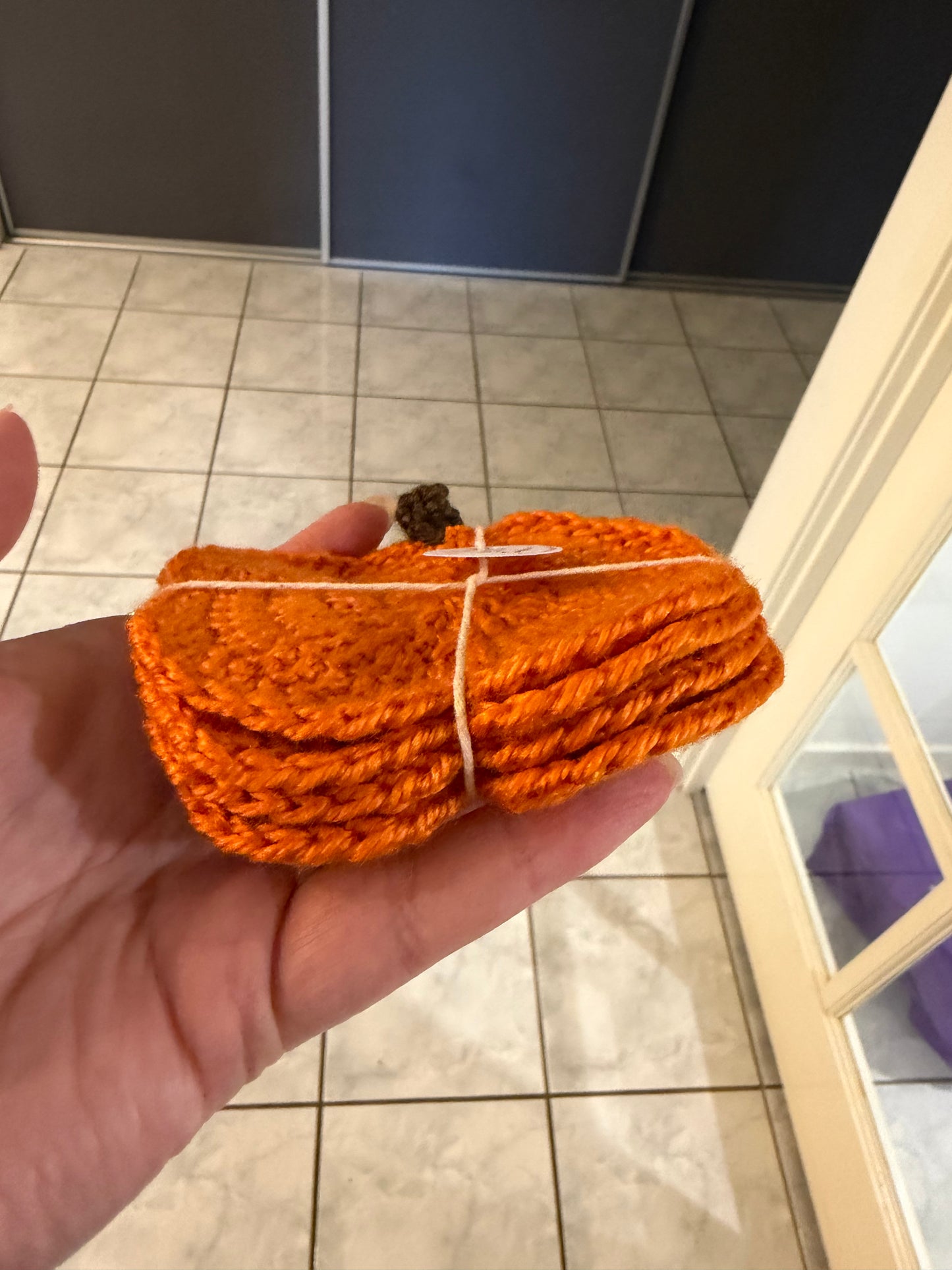 Pumpkin Crochet Coaster Set 🎃🧡