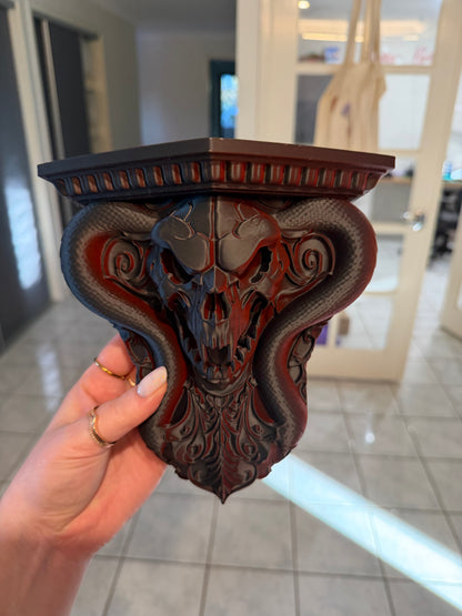 Cobra Corbel Wall Shelf - Black & Red Shift